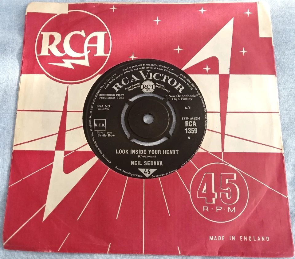 THE DREAMER, NEIL SEDAKA, 1963 RCA VICTOR LABEL, POP, VINYL NM, SLEEVE EX+ - Image 2 of 2