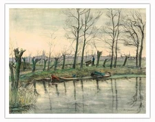 Amsterdam Skyline Viewed from the West by Piet Mondrian 1899