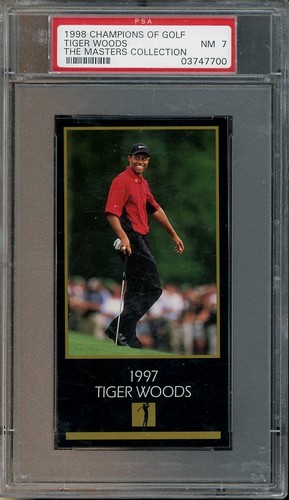 1998 Champions Of Golf Tiger Woods RC NM PSA 7 The Masters Collection  7700