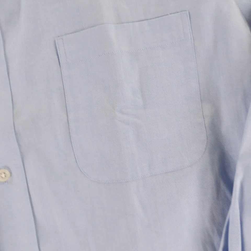 Camisa Croft & Barrow Para Hombres XL 17.5 32/33 Azul Claro Fácil Cuidado Algodón Clásico NUEVA Foto 3 de 4