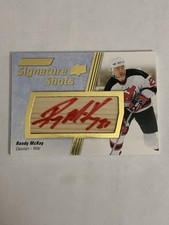 Randy McKay 2024-25 UD Engrained Icons Signature Shots Auto #SS-MC New Jersey