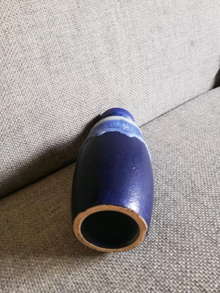 Scheurich blaue Tropfen vintage Blumen Vase - Bild 3 von 4