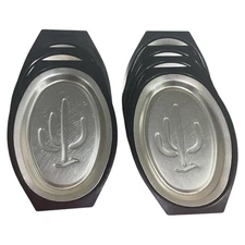 Nordic Ware Serv-A-Sizzle Steak Fajita Serving Platters Cactus Pattern Set of 8