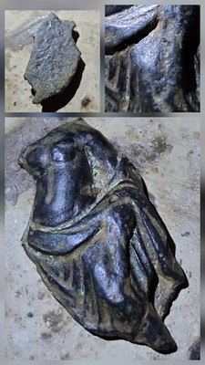 Silvered Roman Veiovis Appliqué: IX Legion Boudiccan Revolt ''Broken Arrow'' Relic