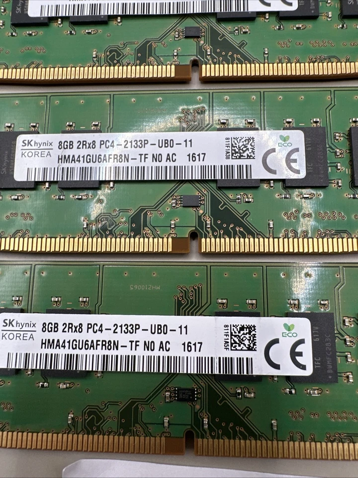 32GB DDR4 SK Hynix PC4-2133P 4 x 8GB Ram Modules Desktop Memory PC - Image 2 of 4