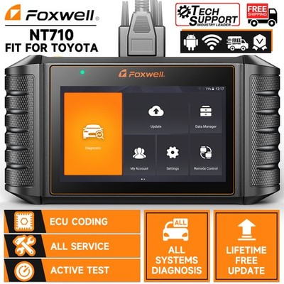 FOXWELL NT710 Key Programmer For Toyota Bidirectional OBD2 Scanner All System Re