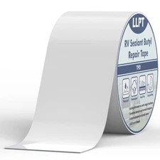 LLPT Roof Seal Tape White 4" x 50 Ft UV Stable RV Sealant Repair Tape Extreme 