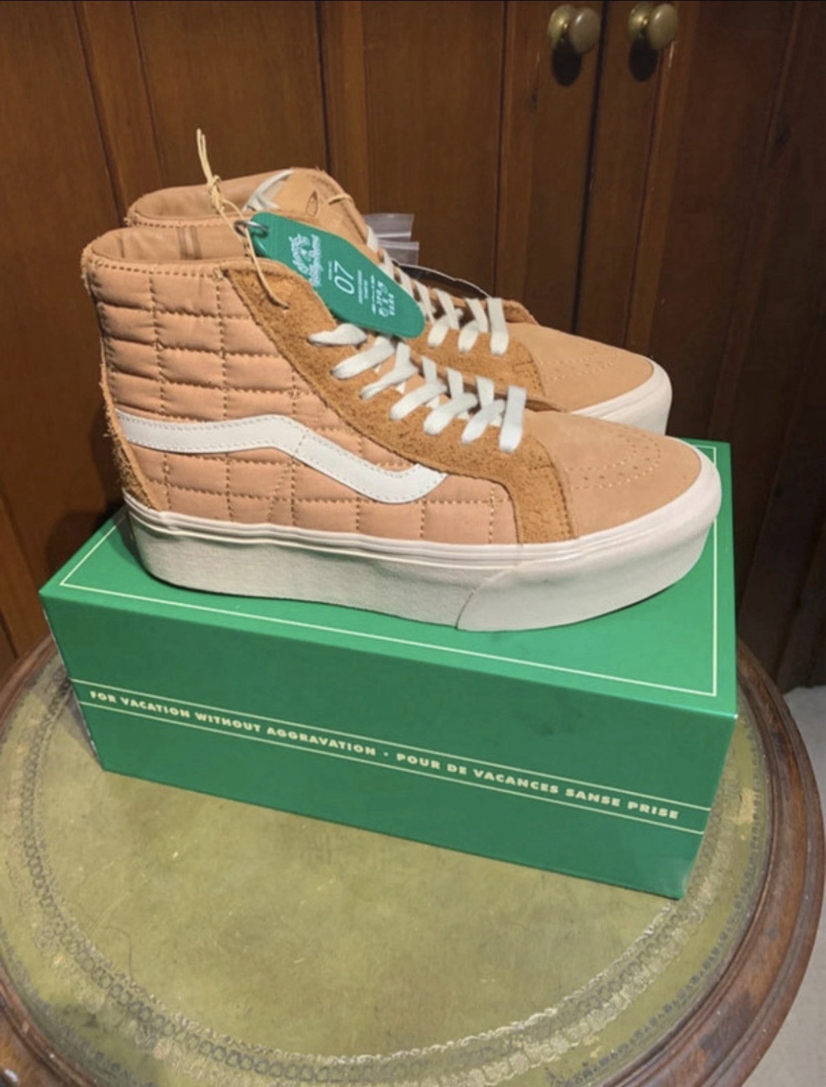 Vans Sk8-Hi JFG Platform Shoes Reissue Skate Size UK 7 Quitted Trainers RRP £115