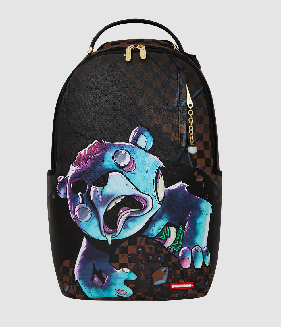 NEW* SPRAYGROUND ZOMBIE BEAR BRAINS BACKPACK DLXV BROWN (B8183