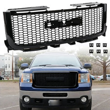 For Gmc Sierra 2500hd 3500hd Denali 2011-2014 Gloss Black Front Grille Assembly For Gmc Sierra 2500hd 3500hd Denali 2011-2014 Gloss Black Front Grille Assembly