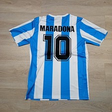 Maradona 86 World Cup Retro Football Shirt Size L