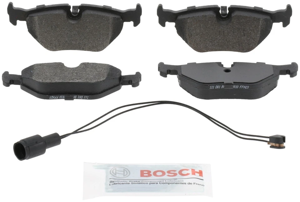 Conjunto de pastilhas de freio a disco Bosch traseira BE396 para 1987-2005 BMW M3 320i 525i 750iL 735i Z3 - Imagem 2 de 4