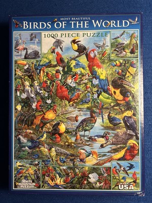 White Mountain Most Beautiful Birds of the World 2010 RARE 1000 Pc Puzzle READ!