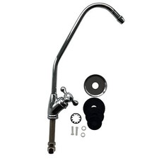 Chrome Faucet Tap for Reverse Osmosis RO Drinking Water 1/4" 6mm tubing