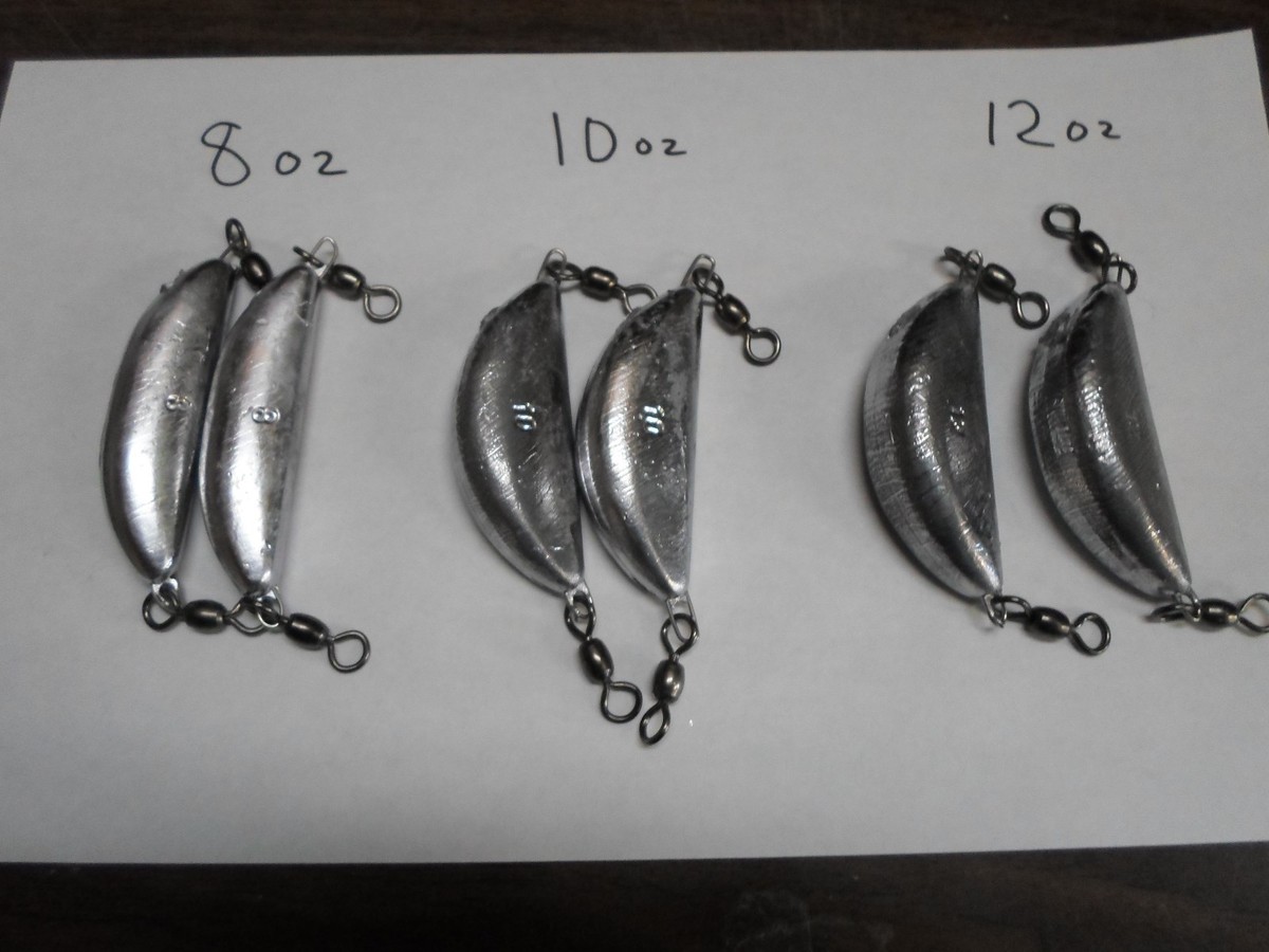 5-24) TOTAL 8,10,12, OZ BANANA SPIN MOOCHING SINKER OF EACH