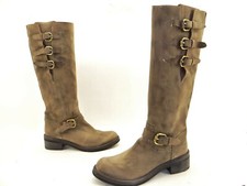 PRIMABASE Damen Monk Stiefel Kniehoher Winterstiefel Damenstiefel Gr 40 Leder