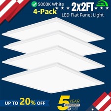 2x2 LED Flat Panel Light - 45Watt 5800LM LED Drop Ceiling Lights, 0-10V Dimmable