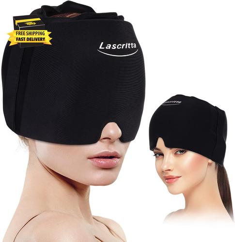 Migraine Headache Relief Cap, Headache Relief Hat & Migraine Cap Cold Compress,
