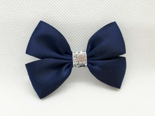 6 X SMALL SATIN BOWS CRAFTS CHRISTMAS GIFT BOWS 7 X 5 CM PLAIN LITTLE BOWS UK - Picture 12 of 30