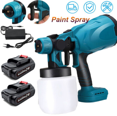 #ad #ad High Pressure Cordless Paint Sprayer With 2 Battery Electric Spray Gun 30000RPM $35.99