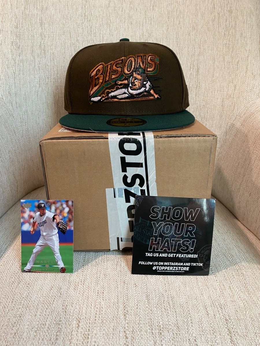 Topperz Exclusive New Era Buffalo Bisons Fitted Hat Size 1/4