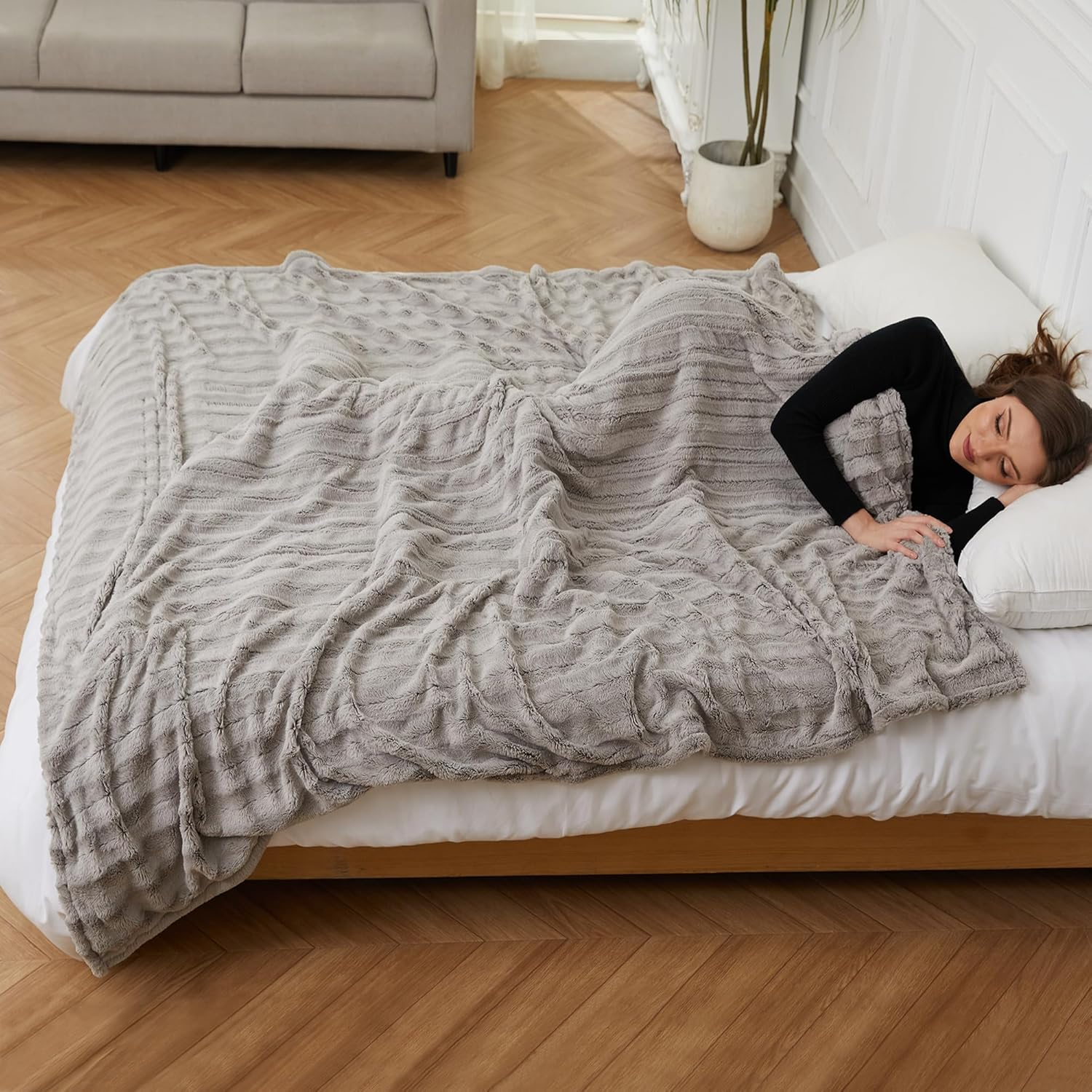 Full Size Electric Heated Blanket 72x84 with 4 Heat Settings & 10H Auto Shutoff