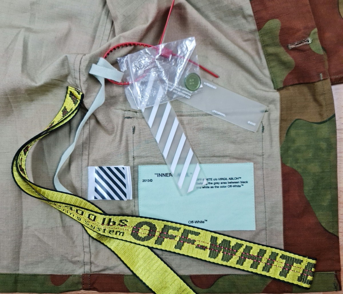 Off White M65 Camo-Print Zip Jacket, White | eBay