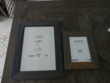 Ikea Sann - 2 Bilderrahmen Holz Aufstellrahmen braun 21 x 30 cm + 13 x 18 cm