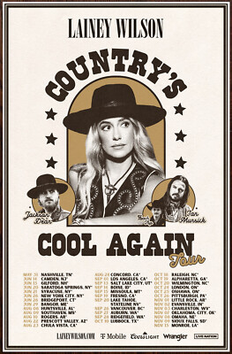LAINEY WILSON Country's Cool Again Tour 2024 Ltd Ed New RARE