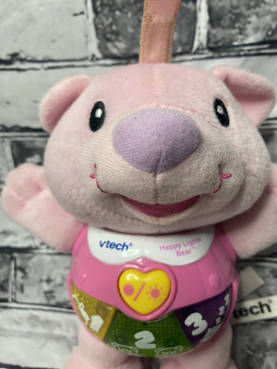 ぬいぐるみ vTech Happy Lights Bear Happy Lights Bear Pink | Infant Crib Toy | Vtechkids.com