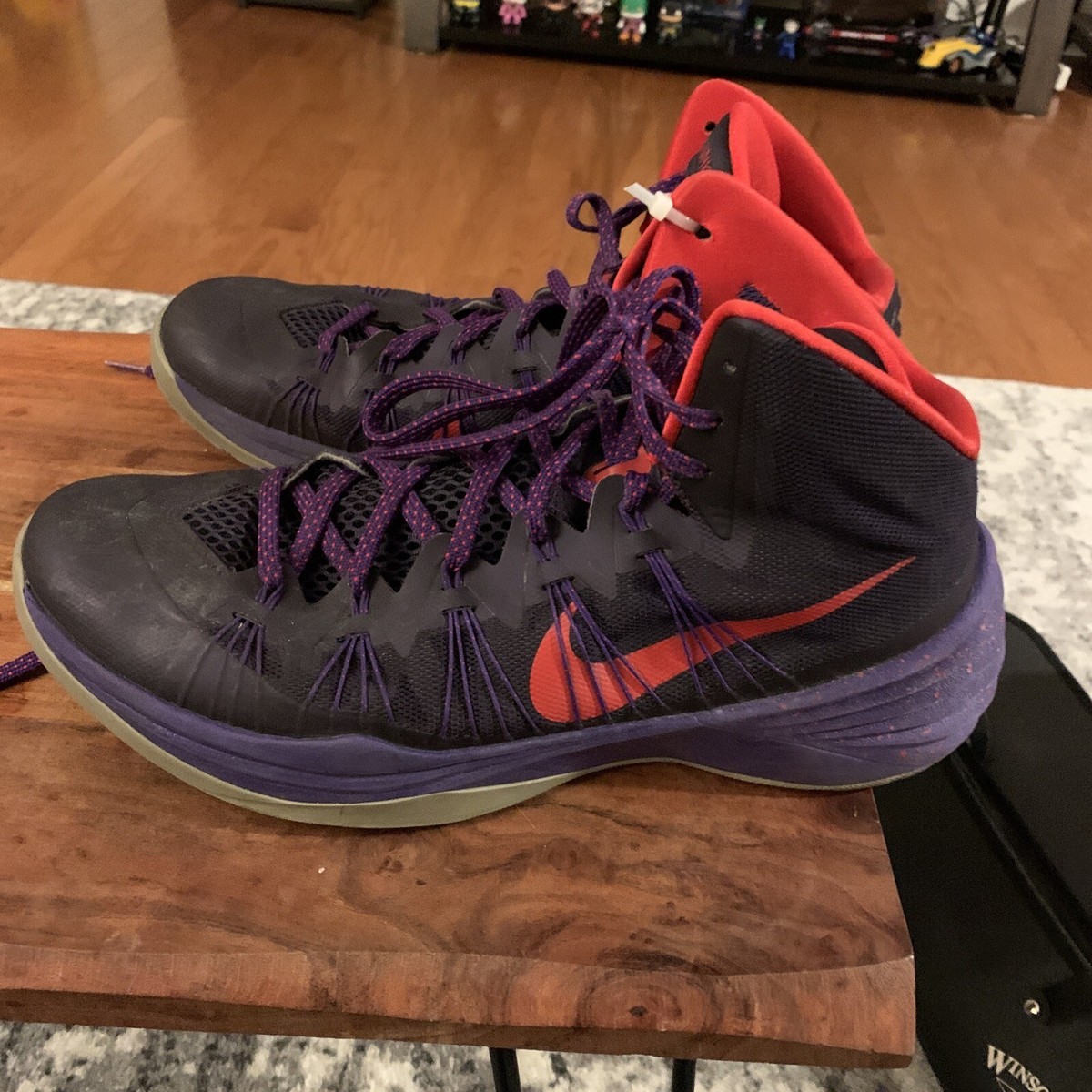 Nike Hyperdunk 2013 Purple Dynasty Raptors Men\'s 13 Basketball Shoes 599537-500 Nike Hyperdunk 2013 Purple 599537-500 13 (46) | Mercari main image 3
