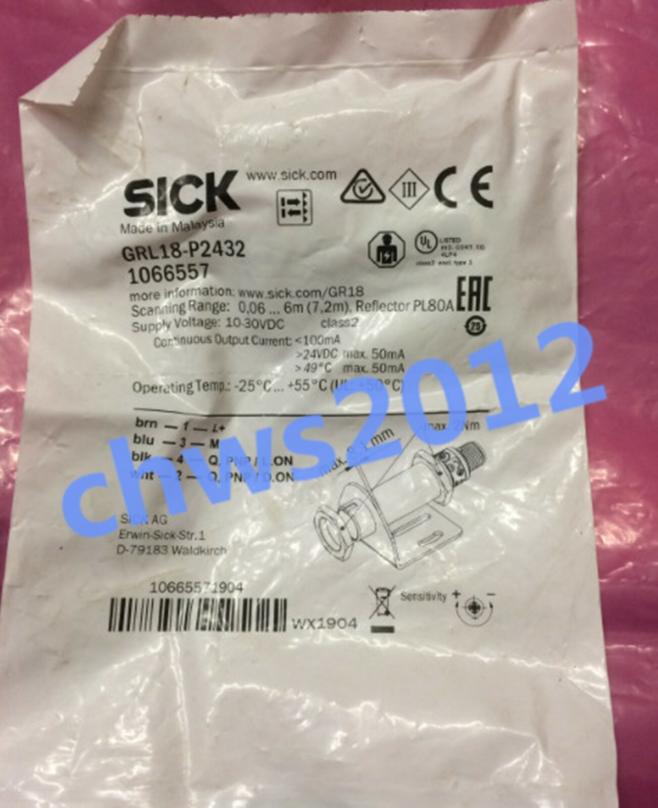 1 PCS NEW IN BOX SICK proximity switch 1066557 GRL18-P2432 / | eBay