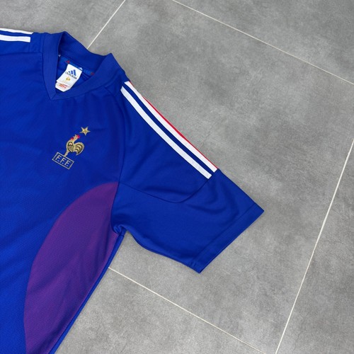 Vintage Adidas France National Team 2002/2004 Home Soccer Jersey Shirt Size M - Picture 6 of 21