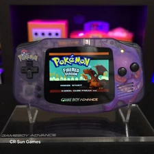 Gengar Purple Game Boy Advance GBA Console with iPS V5 Backlight Backlit LCD 