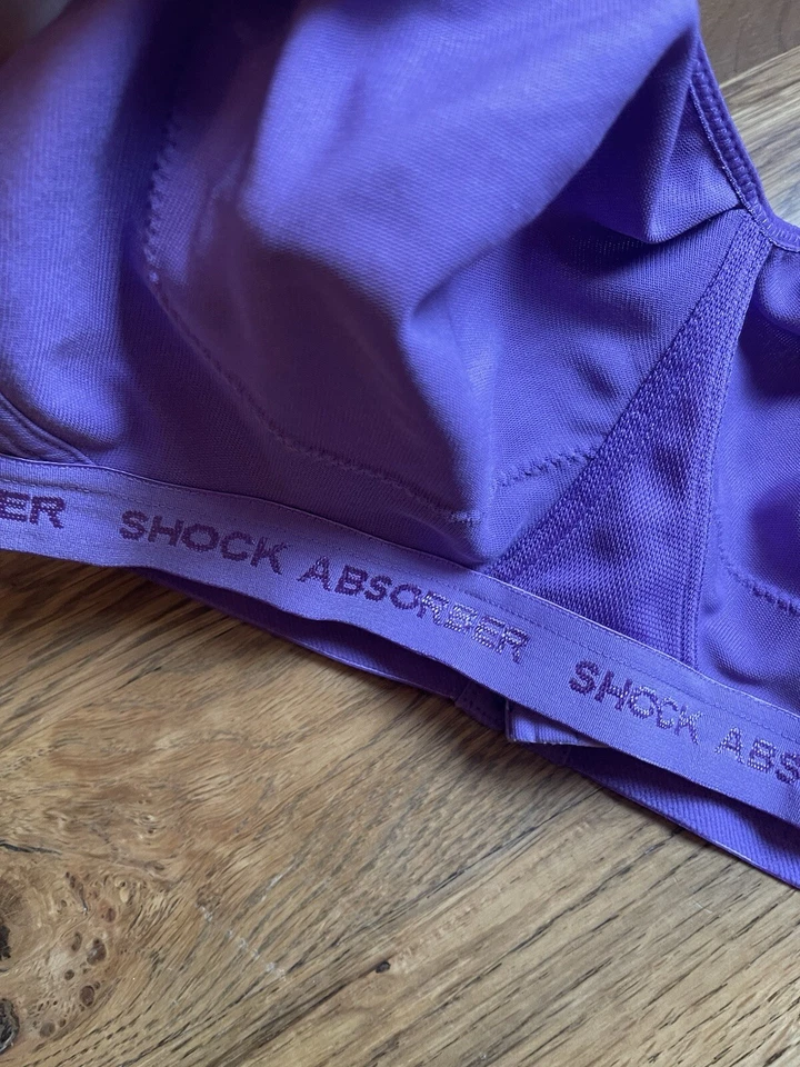 Sujetador Deportivo Amortiguador Púrpura Damas 38C Soporte Firme Entrenamiento Alto Impacto Foto 2 de 4