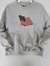 Vintage Lee Premium Cotton American Flag These Colors Don't Run XL Sweatshirt
