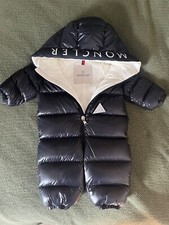 Moncler enfant padded suit - Size 3-6  dark blue 