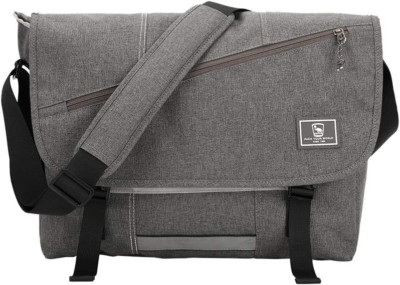 OIWAS Messenger Bag for Women - Canvas 15.6 Inch Laptop Inch, Grey 