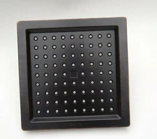 Delta Faucet Single-Spray Shower Head RP62283, Bronze, 2.0 GPM Flow Rate, Square