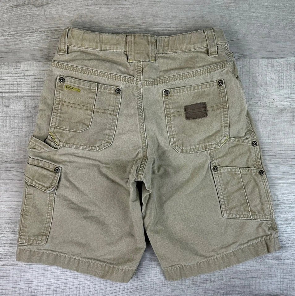 Columbia Sportswear Carpenter Cargo Shorts Canvas Khaki Boys Youth Size 8 (22X7) - Image 3 of 4