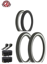 ALTALINE BICYCLE SLICK/SMOOTH TREAD MUSCLE S-2 TIRES 20 x 2.125 6PC SET.