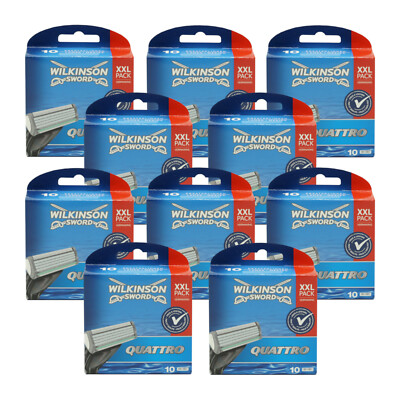 Wilkinson Sword Quattro Plus Rasierklingen - NEU - OVP - 100 Stück