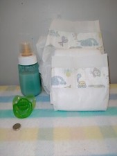Vintage Reborn Faux Fake Formula baby Gerber bottle nurser Diaper Pacifier