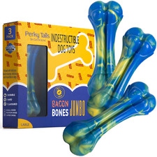 Indestructible Dog Toys for Aggressive Chewers - Nylon Bone Chew Toys for Dogs