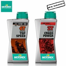 MOTOREX OIL KIT CROSS POWER 2 T & 15w50 GEARBOX OIL for KTM SX85 2016 - 2023