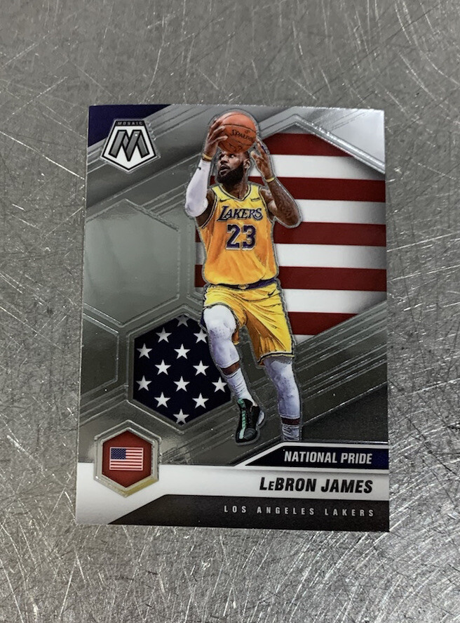 2020-21 Panini Mosaic Lebron James National Pride Los Angeles Lakers #247