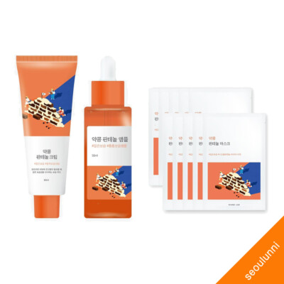 ROUND LAB Soy Bean Panthenol Cream Ampoule Mask Korean Moist Barrier Skin Care