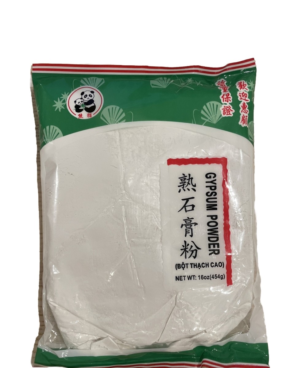 FOOD GRADE GYPSUM POWDER TOFU COAGULANT 1 LB (454g) CALCIUM SULFATE Panda  Brand | eBay
