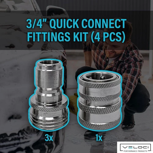 MTM Hydro Garden Hose Quick Connect Kit - Thumbnail 3