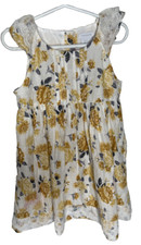 Tahari Girls Dress Size 5T Floral with Lace Trim